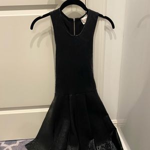 Parker racer back black dress